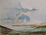 Watercolour, Towards Itea. 35 x 23.5cm